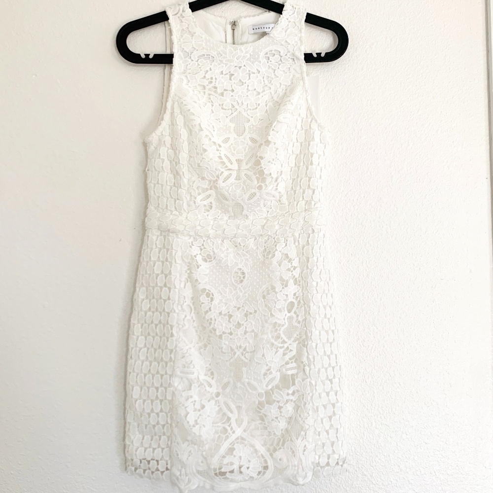 NWT Endless Rose x Revolve High Neck Crochet Dress